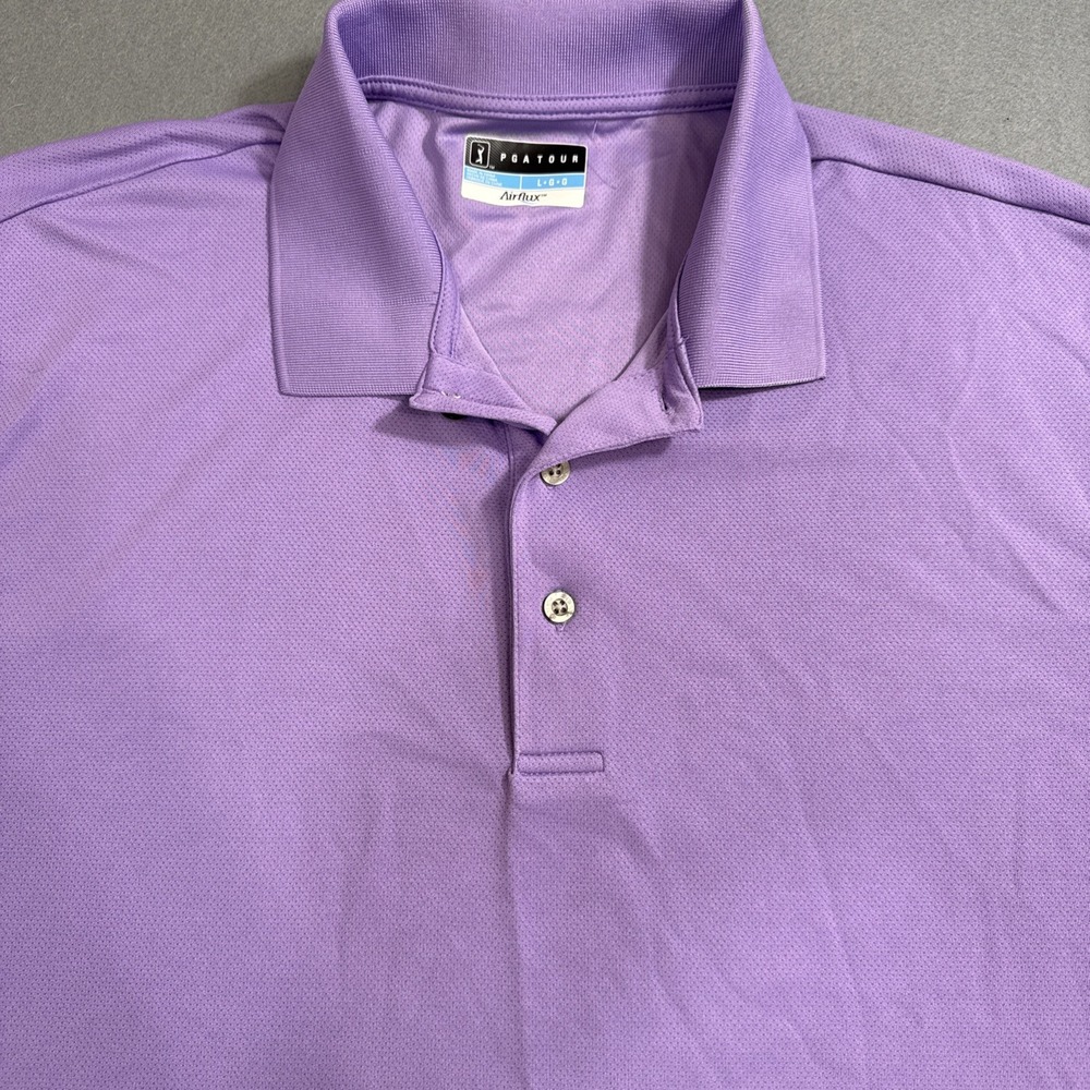 SHIRT GOLF POLO PGA Tour Air Flux LAVENDER MENS XL EXCELLENT CONDITION
